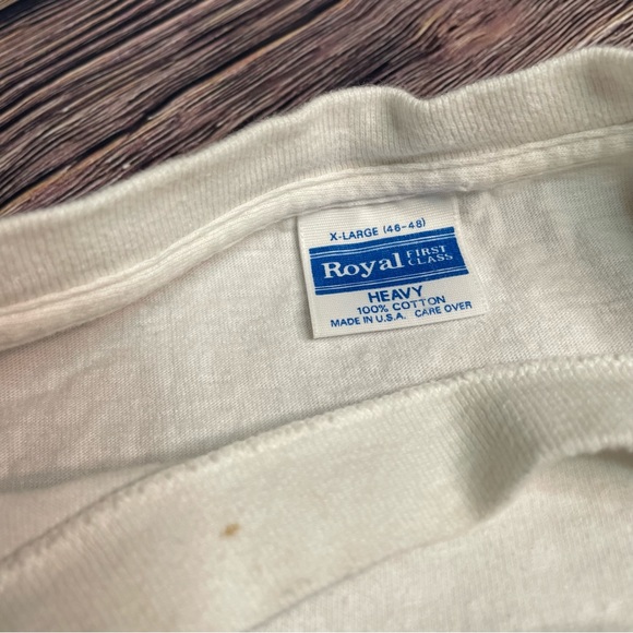 Vintage 1988 Elvis Presley T-Shirt Football Signature Puff Print USA XL RARE - Picture 12 of 13